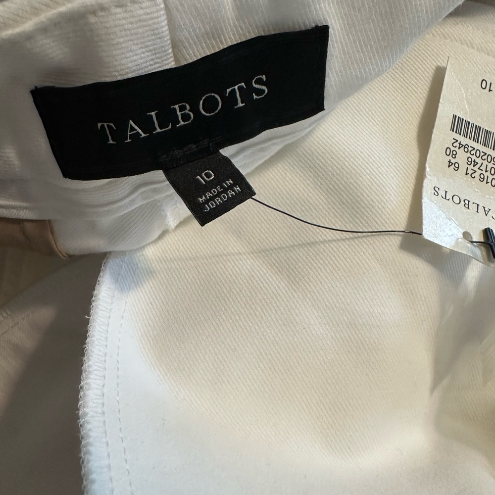 Talbots Size 10 White Trousers(0011) - Picture 3 of 6